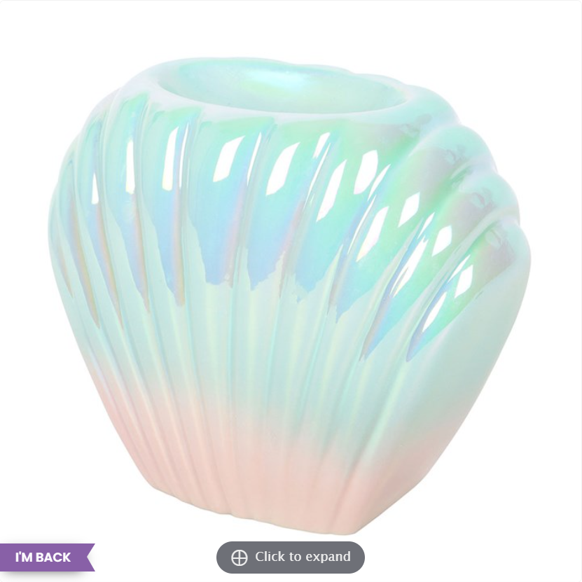 Iridescent Shell Wax & Oil Burner