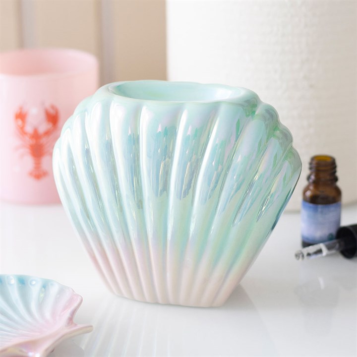 Iridescent Shell Wax & Oil Burner
